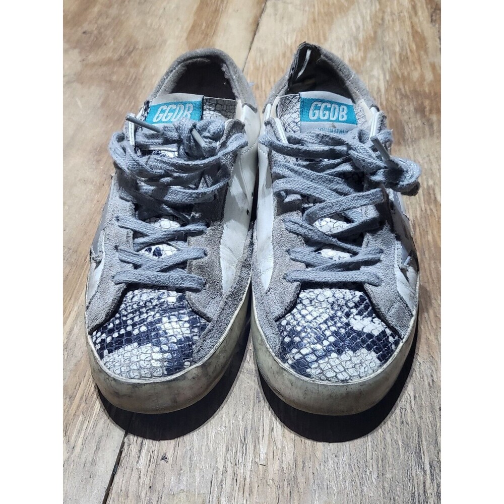 Golden Goose Ggdb Superstar Lace Up Python Toe Sn… - image 1